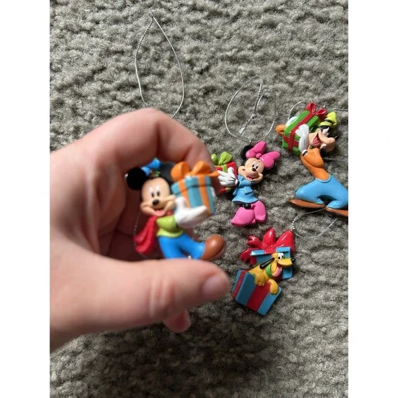 Disney Mickey Mouse & Friends Holiday Christmas Ornaments Pluto, Minnie, Goofy - Picture 4 of 7